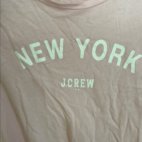 J. Crew Pink Graphic Short Sleeve Tee - Picture 3 of 4